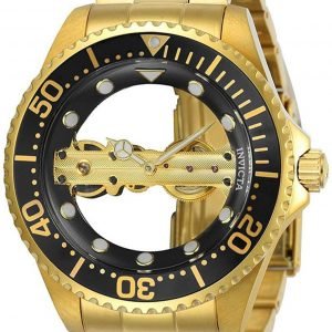 Invicta Pro Diver 24694 Kello Musta / Kullansävytetty Teräs