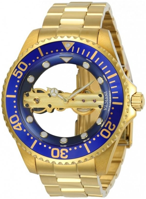 Invicta Pro Diver 24695 Kello Luurankokello / Kullansävytetty