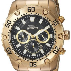 Invicta Pro Diver 24834 Kello Musta / Kullansävytetty Teräs