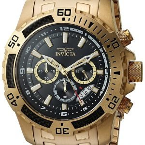 Invicta Pro Diver 24855 Kello Musta / Kullansävytetty Teräs