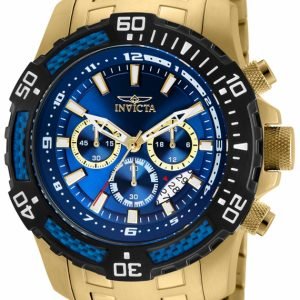 Invicta Pro Diver 24856 Kello Sininen / Kullansävytetty Teräs