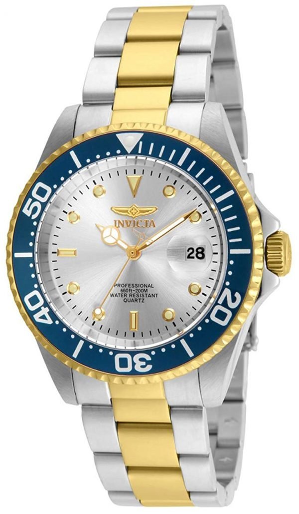 Invicta Pro Diver 24951 Kello Hopea / Kullansävytetty Teräs