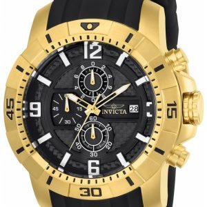 Invicta Pro Diver 24965 Kello Musta / Kullansävytetty Teräs