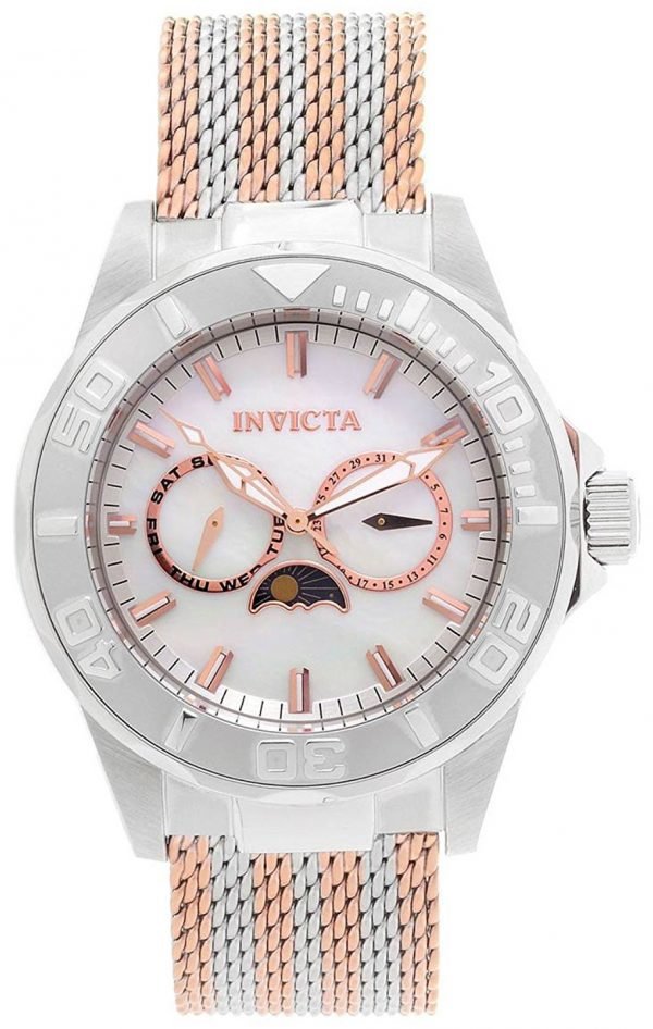 Invicta Pro Diver 24991 Kello Valkoinen / Punakultasävyinen