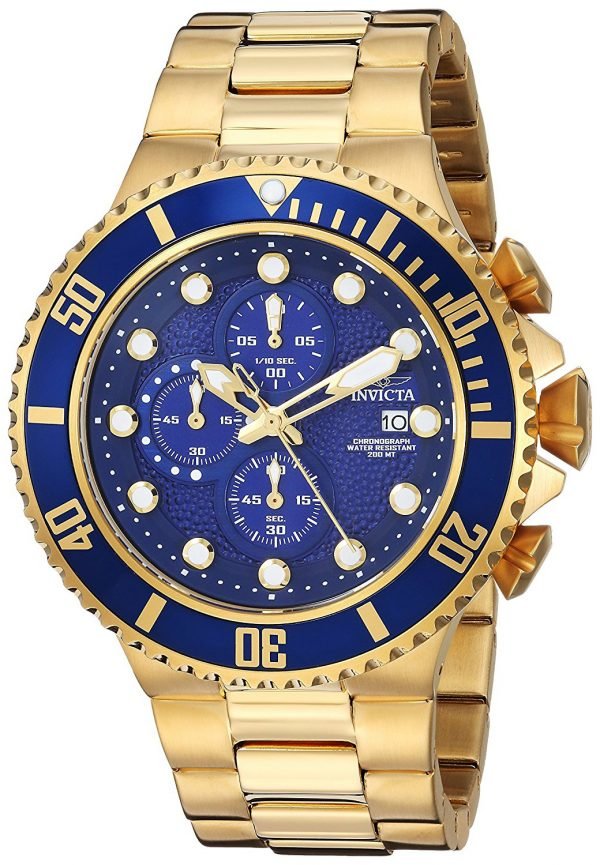 Invicta Pro Diver 25297 Kello Sininen / Kullansävytetty Teräs