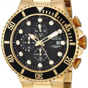 Invicta Pro Diver 25298 Kello Musta / Kullansävytetty Teräs