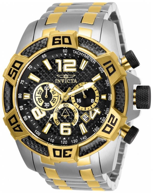 Invicta Pro Diver 25856 Kello Musta / Kullansävytetty Teräs