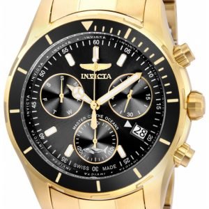 Invicta Pro Diver 26055 Kello Musta / Kullansävytetty Teräs