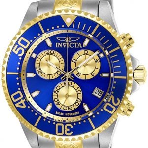 Invicta Pro Diver 26851 Kello Sininen / Kullansävytetty Teräs