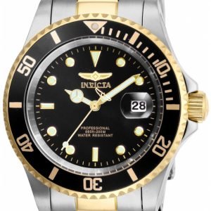 Invicta Pro Diver 26973 Kello Musta / Kullansävytetty Teräs