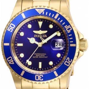 Invicta Pro Diver 26974 Kello Sininen / Kullansävytetty Teräs