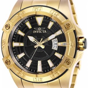 Invicta Pro Diver 27012 Kello Musta / Kullansävytetty Teräs