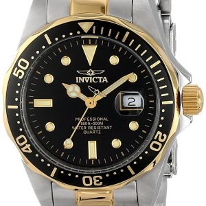 Invicta Pro Diver 4867 Kello Musta / Kullansävytetty Teräs