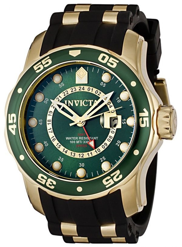 Invicta Pro Diver 6994 Kello Vihreä / Kullansävytetty Teräs