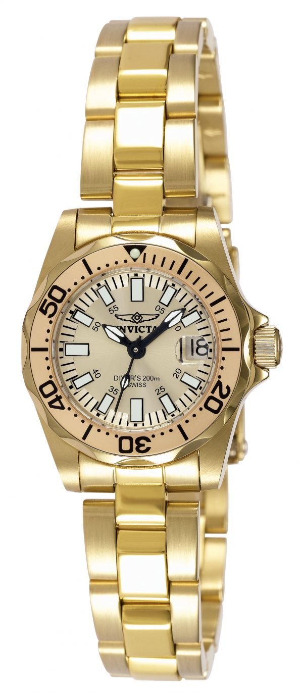 Invicta Pro Diver 7065 Kello Kullattu / Kullansävytetty Teräs