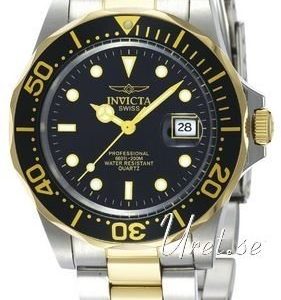 Invicta Pro Diver 9309 Kello Musta / Kullansävytetty Teräs