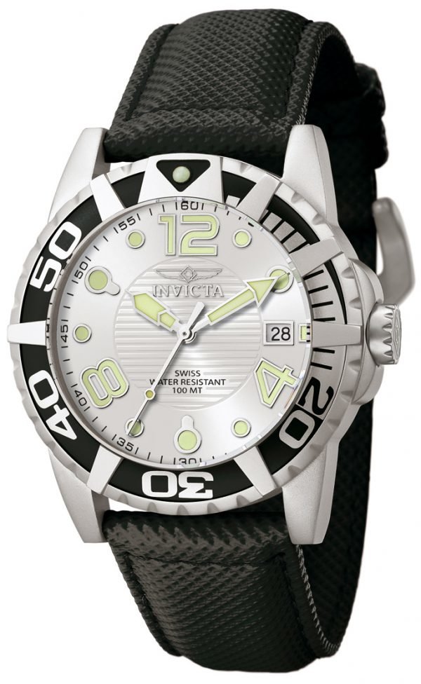 Invicta Pro Diver Aluminium 7245 Kello Hopea / Tekstiili