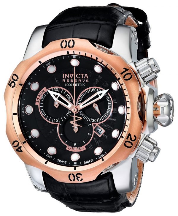 Invicta Reserve 0360 Kello Musta / Nahka