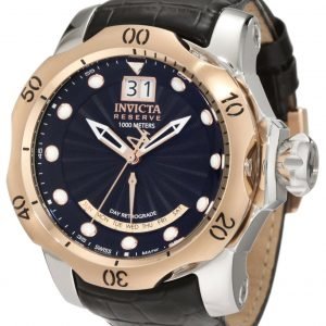 Invicta Reserve 1593 Kello Musta / Nahka