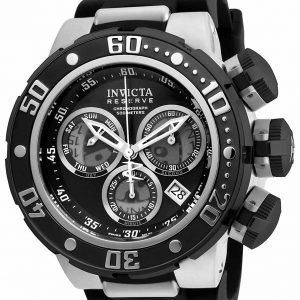 Invicta Reserve 21639 Kello Musta / Teräs