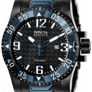 Invicta Reserve 25064 Kello Musta / Teräs