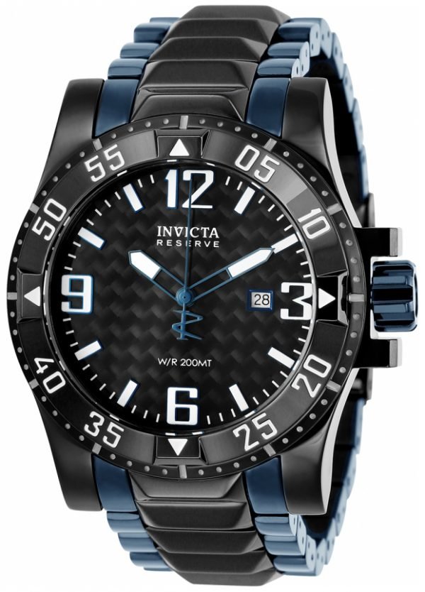 Invicta Reserve 25065 Kello Musta / Teräs