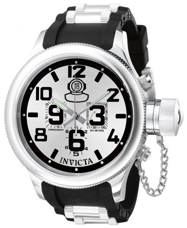 Invicta Russian Diver 0246 Kello Hopea / Teräs