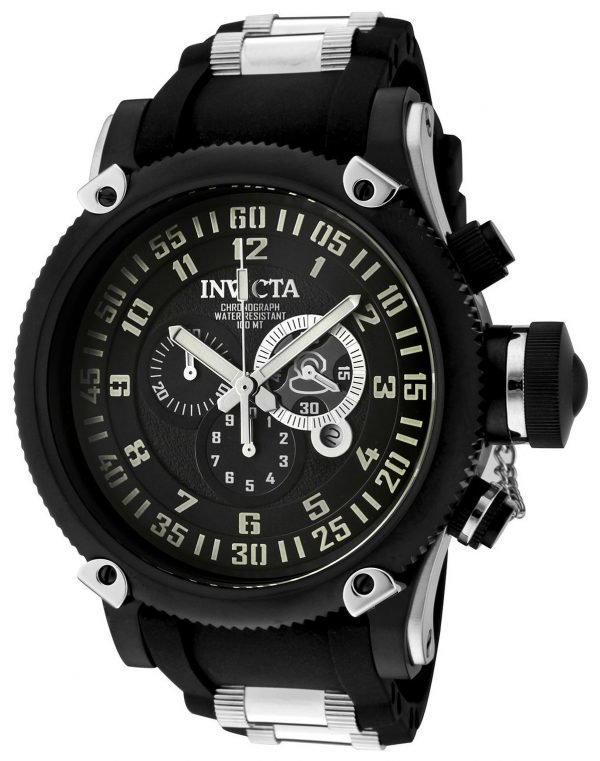 Invicta Russian Diver 0517 Kello Musta / Teräs