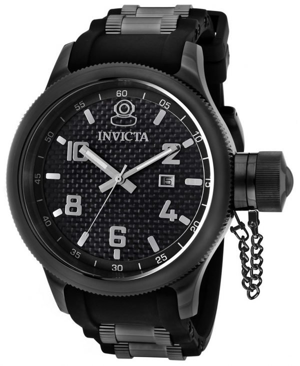 Invicta Russian Diver 0555 Kello Musta / Teräs