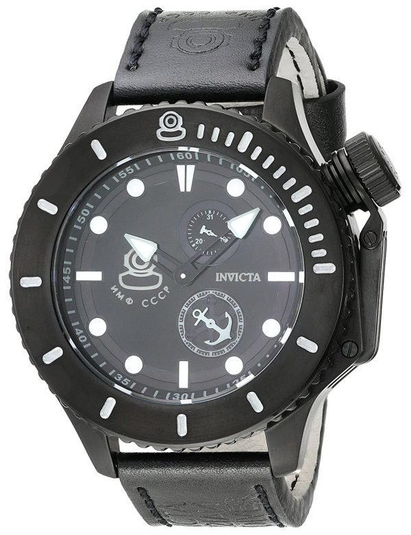 Invicta Russian Diver 22013 Kello Musta / Nahka