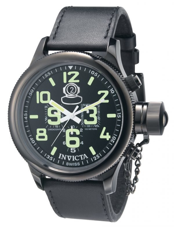 Invicta Russian Diver 7182 Kello Musta / Nahka