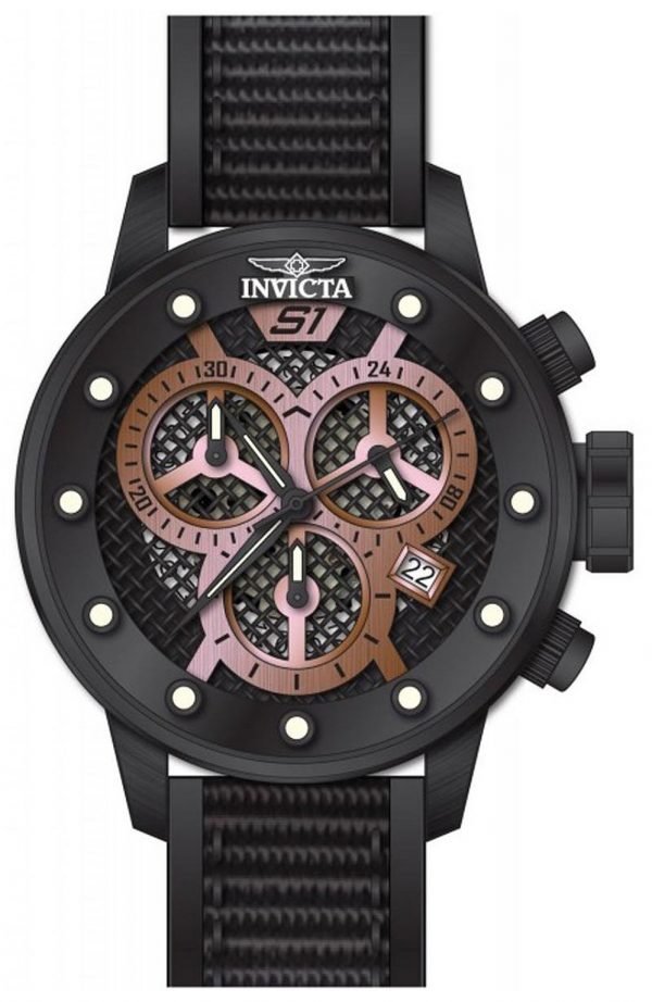 Invicta S1 19625 Kello Musta / Kumi