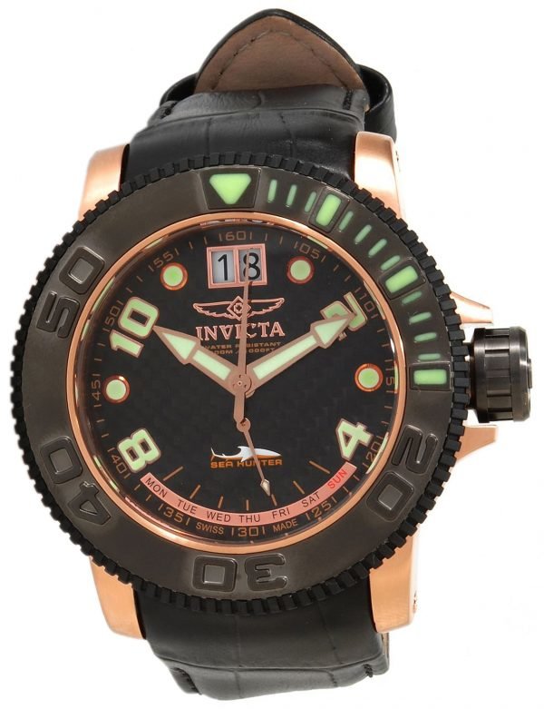 Invicta Sea 1737 Kello Musta / Nahka