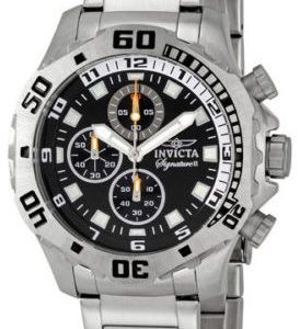 Invicta Signature 7333 Kello Musta / Teräs