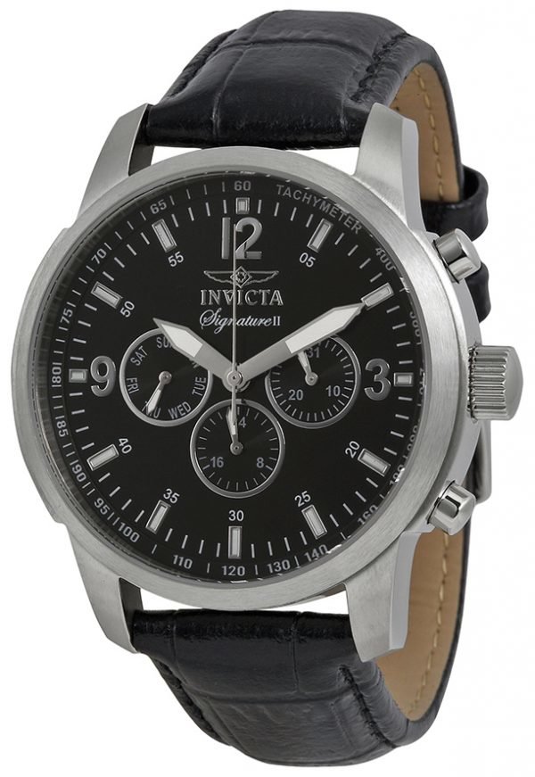 Invicta Signature 7339 Kello Musta / Nahka