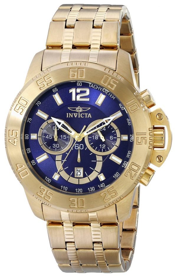 Invicta Specialty 17447 Kello Sininen / Kullanvärinen Teräs