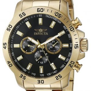 Invicta Specialty 21506 Kello Musta / Kullansävytetty Teräs