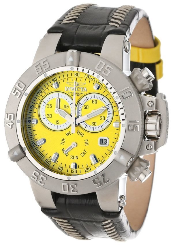 Invicta Subaqua 11619 Kello Keltainen / Nahka