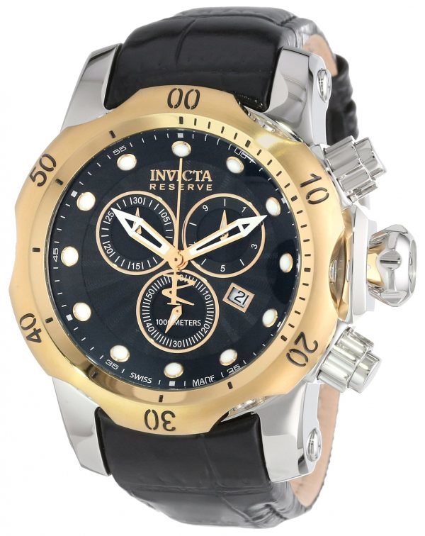 Invicta Venom 10815 Kello Musta / Nahka