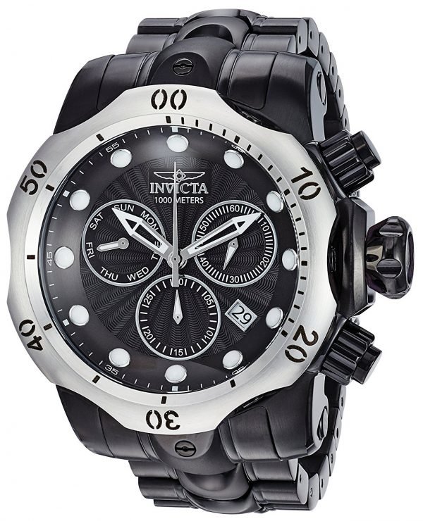 Invicta Venom 23897 Kello Musta / Teräs