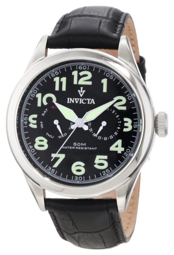 Invicta Vintage 11741 Kello Musta / Nahka