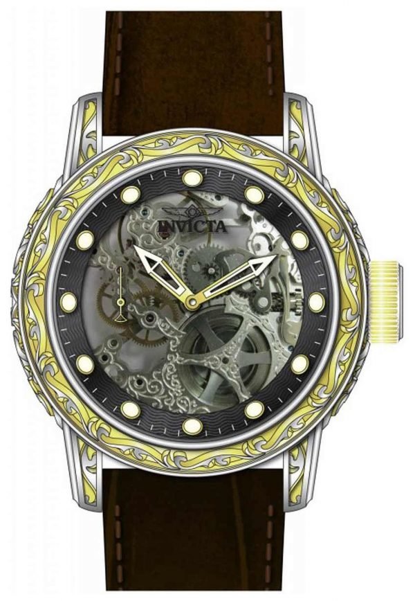 Invicta Vintage 18602 Kello Musta / Nahka