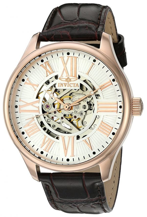 Invicta Vintage 22569 Kello Hopea / Nahka