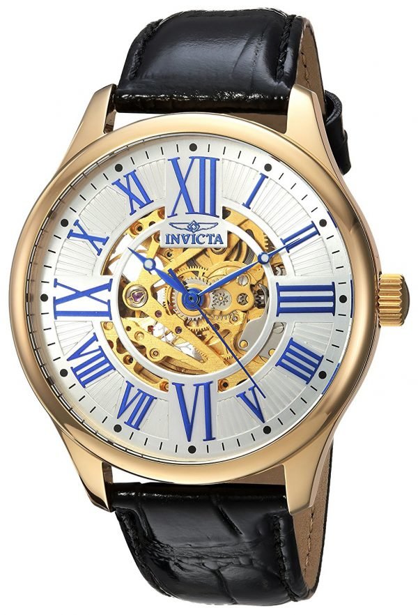 Invicta Vintage 23635 Kello Hopea / Nahka