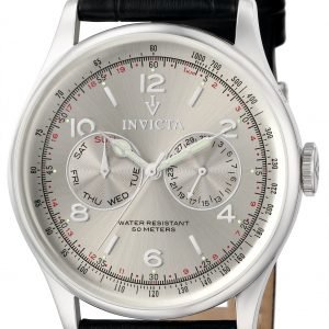 Invicta Vintage 6749 Kello Hopea / Nahka