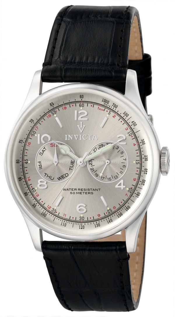 Invicta Vintage 6749 Kello Hopea / Nahka