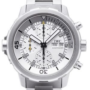 Iwc Aquatimer Chronograph Iw376802 Kello Hopea / Teräs