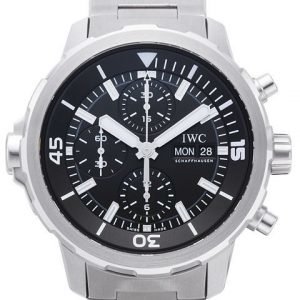 Iwc Aquatimer Chronograph Iw376804 Kello Musta / Teräs