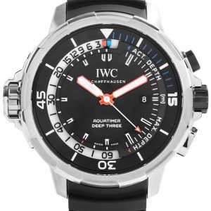 Iwc Aquatimer Deep Three Iw355701 Kello Musta / Kumi