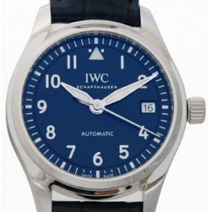 Iwc Pilots Classic Iw324008 Kello Sininen / Nahka